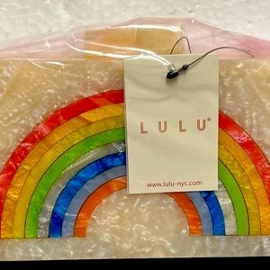 Lulu-NYC Rainbow Box Clutch